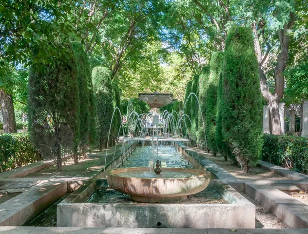 Eine Schöne Aufnahme Eines Königlichen Gartens Palma Mallorca Spanien — Stockfoto
