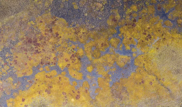 Вид Сверху Торфяники Абстрактными Сложными Торфяниками Бассейнами — стоковое фото