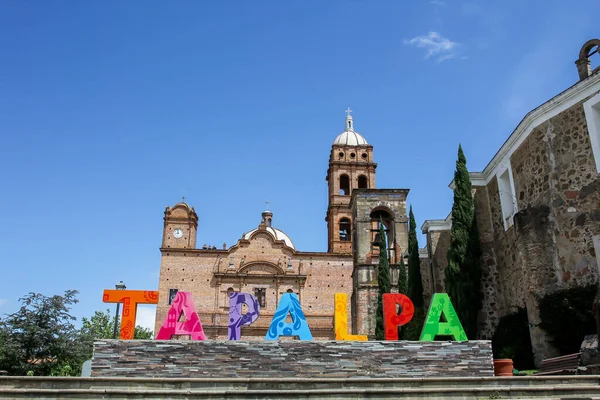 Parochie Van San Antonio Overdag Tapalpa Mexico — Stockfoto