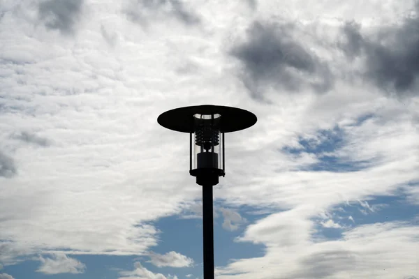 Een Closeup Van Een Straat Lamp — Stockfoto