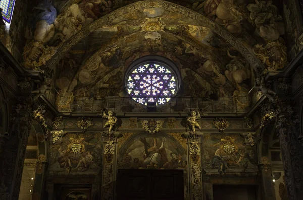 Valencia España Agosto 2020 Frescos Iglesia San Nicolás Capilla Sixtina — Foto de Stock