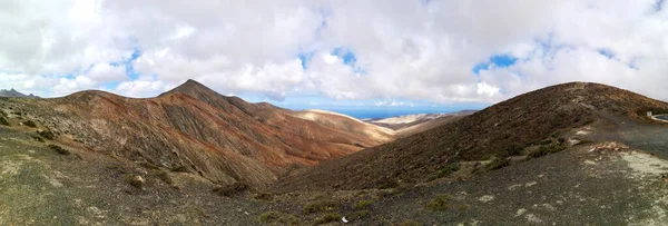 Vue Panoramique Une Campagne Sèche Fuerteventura — Photo