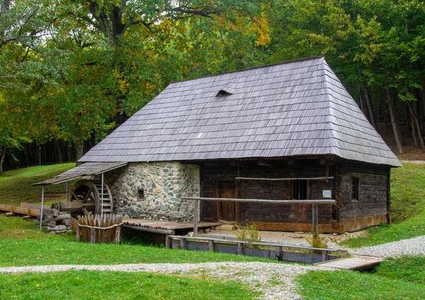 Sibiu Rumunia Październik 2020 Jest Jedno Największych Skansenów Cywilizacji Ludowej — Zdjęcie stockowe