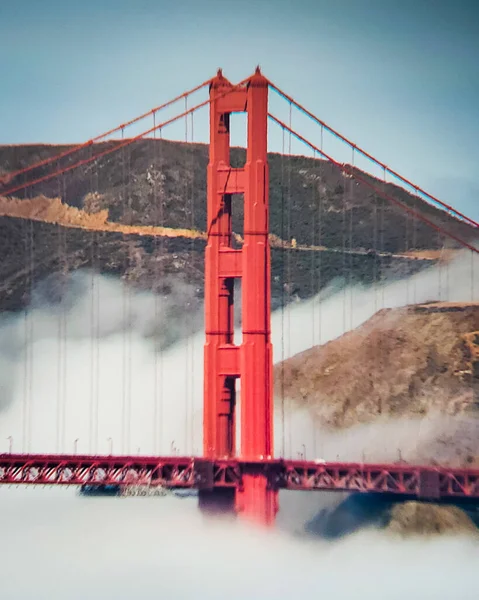 Golden Gate Bridge Een Zonnige Dag — Stockfoto