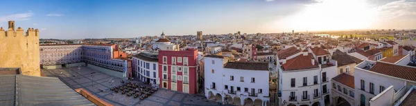 Badajoz Hiszpania Wrz 2019 Zamek Alcazaba Bitwy Ścieżki Wieże Muzułmańskiego — Zdjęcie stockowe