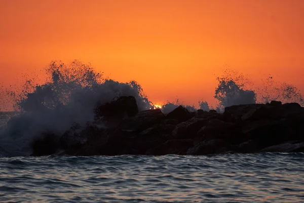 Uno Scenario Affascinante Mare Tramonto Belvedere Marittimo Cosenza Italia — Foto Stock