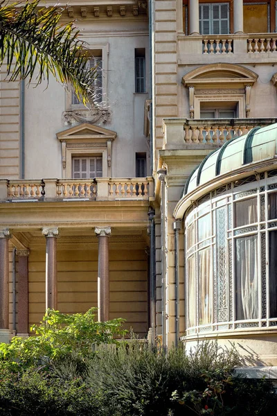 Старое Красивое Здание Отеля Negresco Ницце Франция — стоковое фото