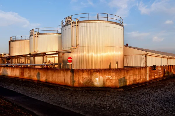 Primer Plano Tanque Almacenamiento — Foto de Stock