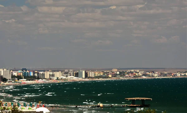 Mamaia Romania Aug 2015 Landscape Beach Mamaia Romania — 스톡 사진