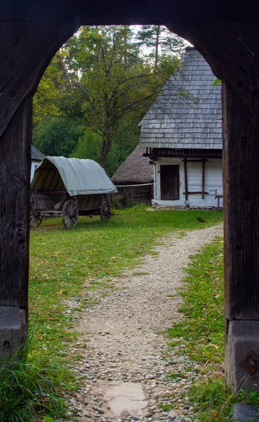 Sibiu Rumunia Październik 2020 Jest Jedno Największych Skansenów Cywilizacji Ludowej — Zdjęcie stockowe