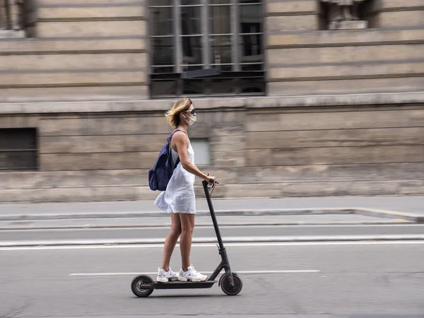 Paris France Sep 2020 Paris France September 2020 More People — Stock Photo, Image