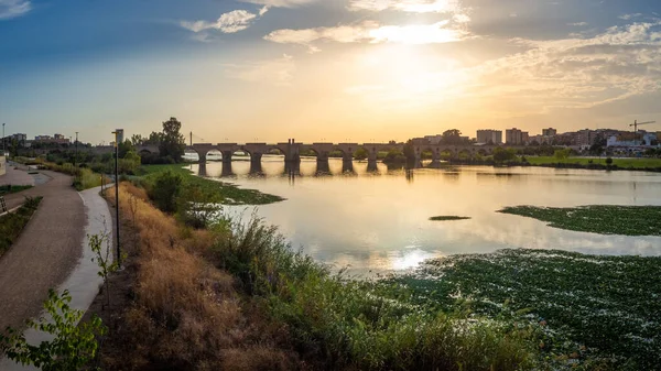 Uma Bela Vista Cidade Badajoz Espanha — Fotografia de Stock