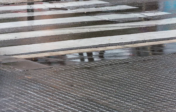 Disparo Ángulo Alto Pavimento Tierra Después Lluvia —  Fotos de Stock