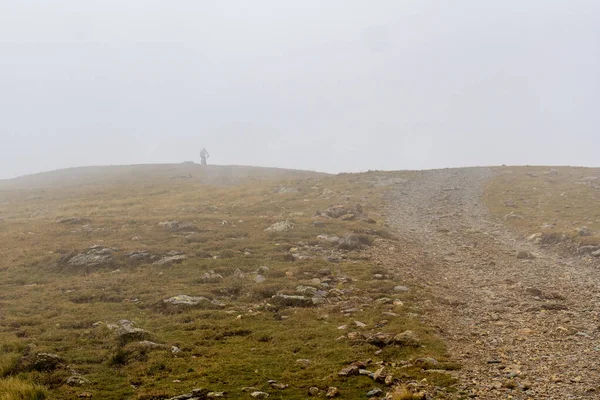 Vacker Bild Bergssluttning Dimmig Dag — Stockfoto