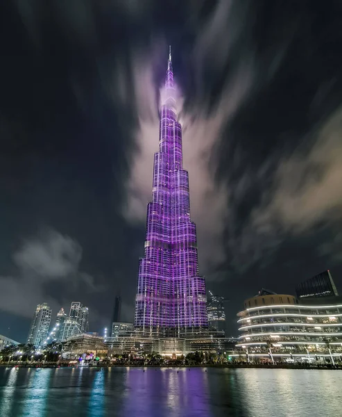 Dubai United Arab Emirates Nov 2018 View Burj Khalifa Light — стокове фото