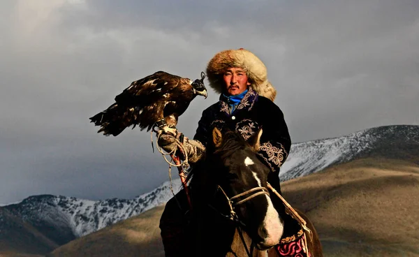 Ulgii Mongolia 2019 Festival Zlatý Orel Orlí Festival Mongolsko Mongolský — Stock fotografie