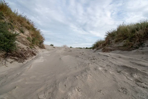 Une Plage Sable Fin Borkum Allemagne — Photo