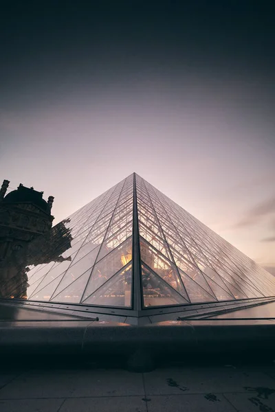 Una Toma Increíble Del Louvre París Francia — Foto de Stock