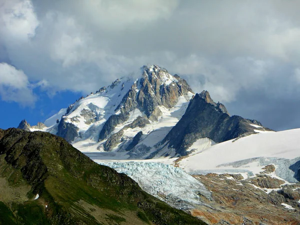Krásný Výhled Alpy Údolí Chamonix Francii — Stock fotografie