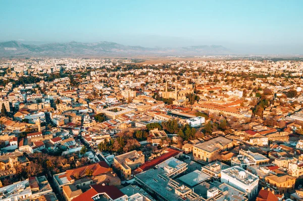 Красивый Вид Воздуха Город Никосия Кипр — стоковое фото