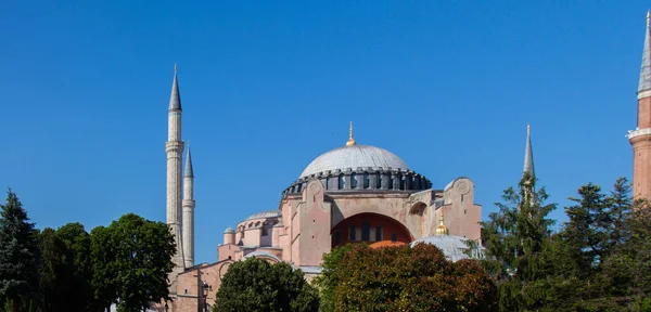 Uma Bela Vista Museu Hagia Sophia Sultanahmet Istambul Turquia — Fotografia de Stock