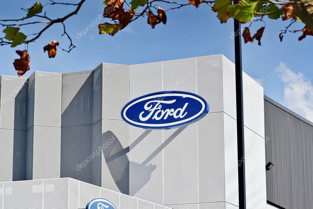 AUCKLAND, NEW ZEALAND - May 05, 2019: Auckland / New Zealand - May 5 2019: View of Ford Motors office building in east Tamaki