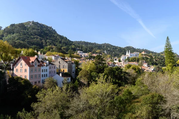 Uma Bela Paisagem Urbana Cercada Por Vegetação Exuberante Verão — Fotografia de Stock