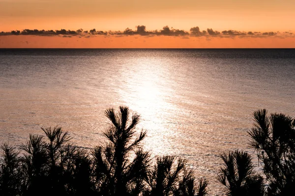 Reflejo Puesta Sol Océano — Foto de Stock