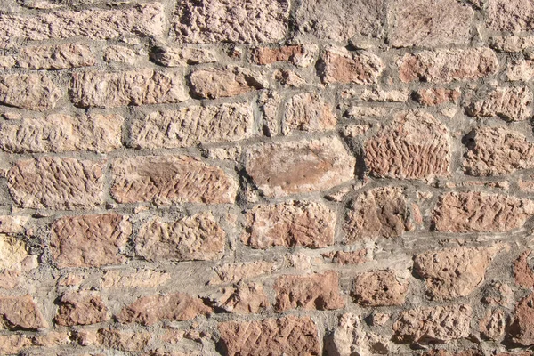 Primer Plano Una Pared Ladrillo Texturizado Perfecto Para Fondo — Foto de Stock