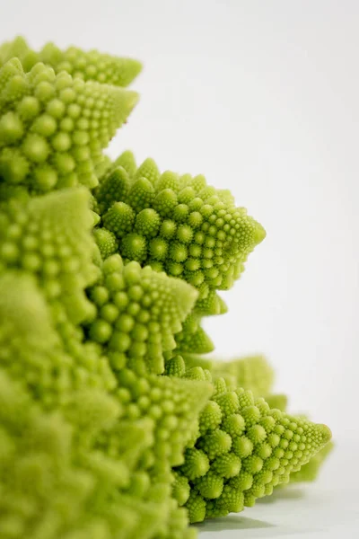 Eine Nahaufnahme Eines Schönen Romanesco Brokkoli — Stockfoto