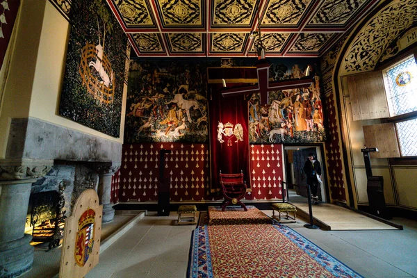 Stirling Regno Unito Settembre 2018 Stirling Castle Interior Shot King — Foto Stock