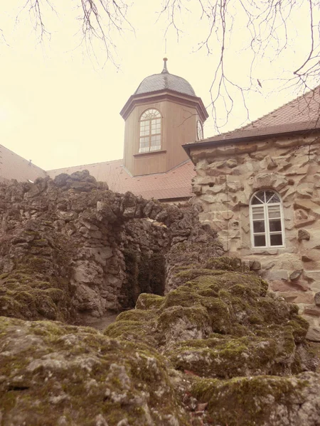 Palácio Velho em Hermitage jardim em Bayreuth — Fotografia de Stock