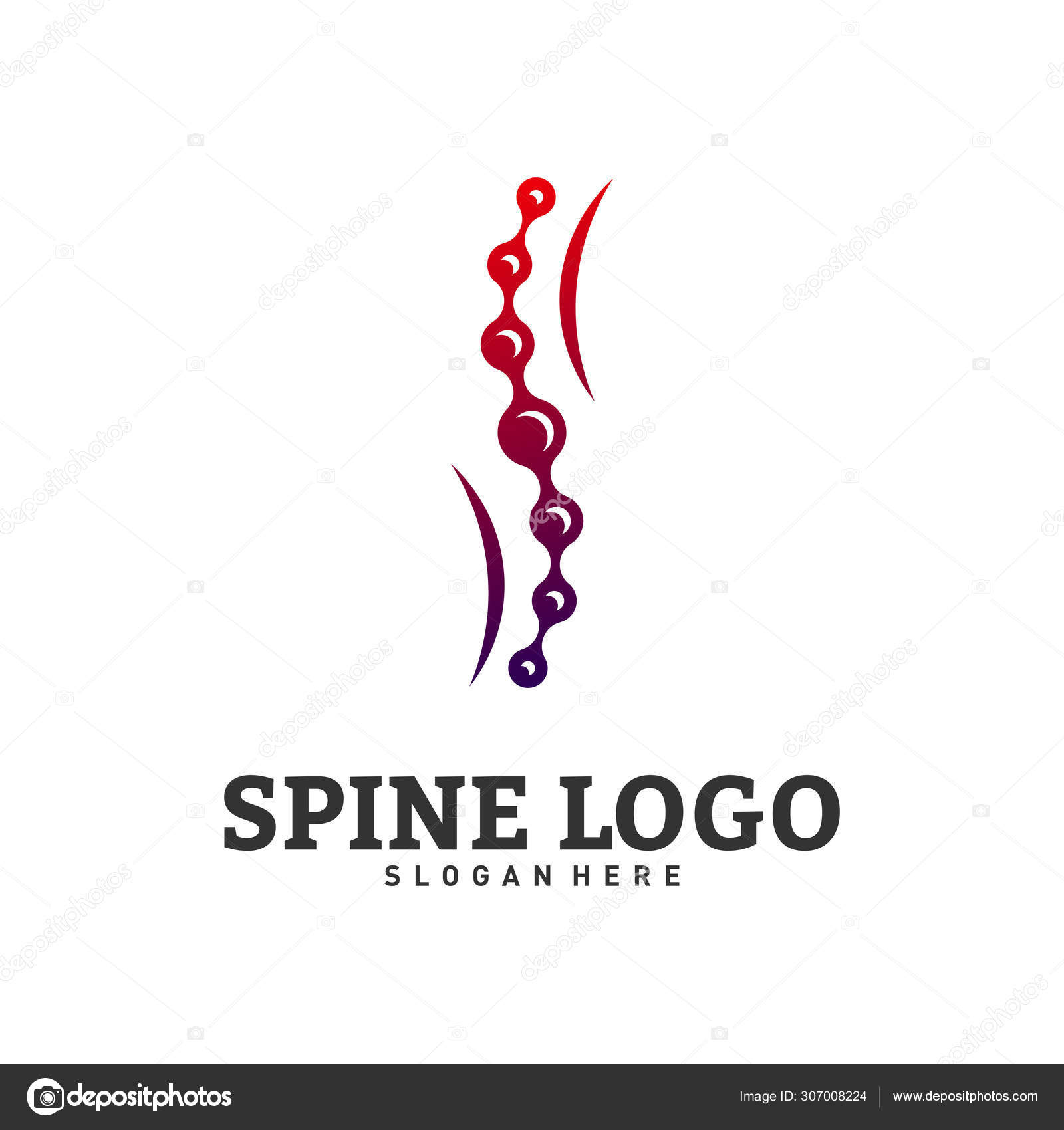 Diseño del logotipo de la columna vertebral vector concepto. Plantilla de  logotipo quiropráctico. Vector de logotipo de columna médica Vector de  stock #307008224 de ©shuttersport, image size:1600x1700