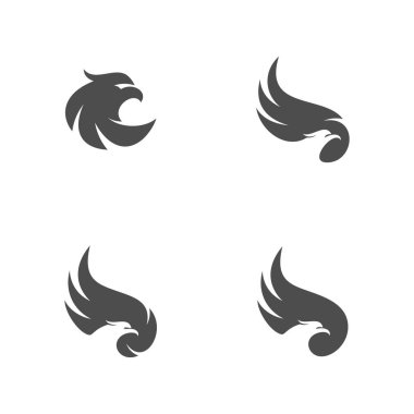 Kartal logo tasarım vektör seti. Sport Eagle logo şablonu