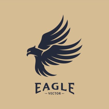 Kartal Logo Tasarım Vektörü. Kartal Logo Tasarım Kavramları Şablonu. Simge Simgesi