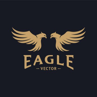 Kartal Logo Tasarım Vektörü. Kartal Logo Tasarım Kavramları Şablonu. Simge Simgesi