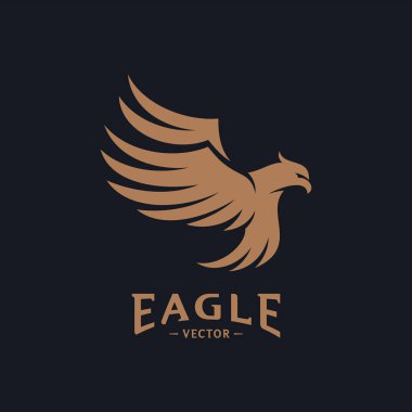 Kartal Logo Tasarım Vektörü. Kartal Logo Tasarım Kavramları Şablonu. Simge Simgesi