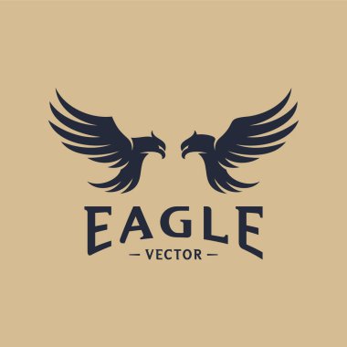 Kartal Logo Tasarım Vektörü. Kartal Logo Tasarım Kavramları Şablonu. Simge Simgesi
