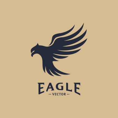 Kartal Logo Tasarım Vektörü. Kartal Logo Tasarım Kavramları Şablonu. Simge Simgesi