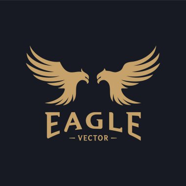 Kartal Logo Tasarım Vektörü. Kartal Logo Tasarım Kavramları Şablonu. Simge Simgesi