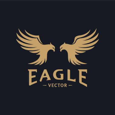 Kartal Logo Tasarım Vektörü. Kartal Logo Tasarım Kavramları Şablonu. Simge Simgesi