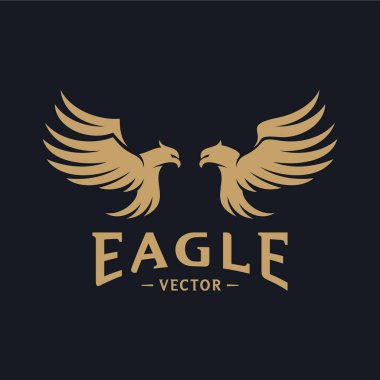 Kartal Logo Tasarım Vektörü. Kartal Logo Tasarım Kavramları Şablonu. Simge Simgesi
