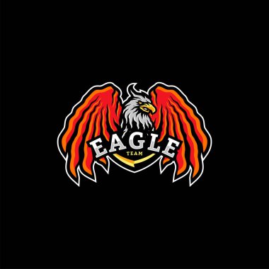 Kartal esports Logo Tasarım Vektör. Kartal Takım Maskotu Oyun Logo Konseptleri.