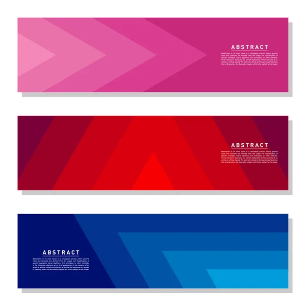 Set de banners abstractos modernos. Cool gradiente formas composición. Eps10 vector. Vector de plantilla de fondo abstracto — Vector de stock