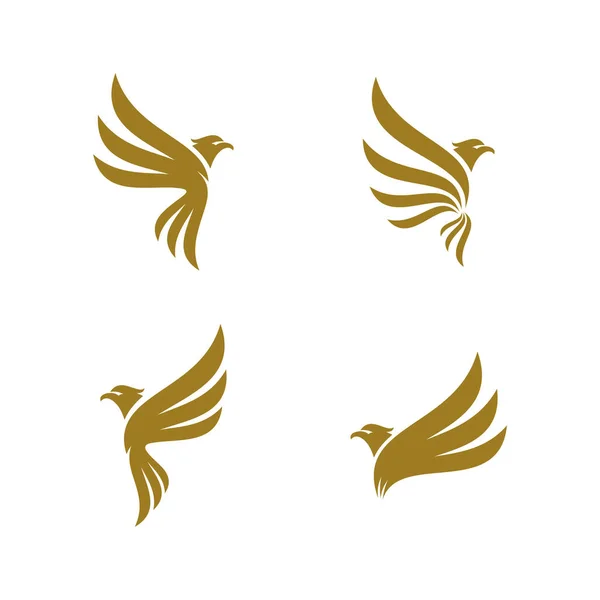 Conjunto de diseño del logo de Águila vector. Plantilla logo Sport Eagle — Vector de stock