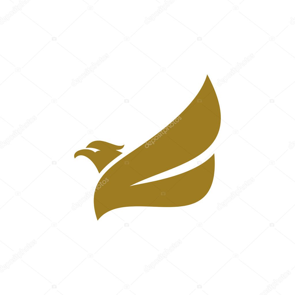 Eagle logo design vector. Sport Eagle logo template