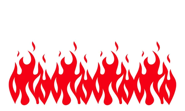 Fuoco fiamma sfondo. bandiera di fuoco. Illustrazione vettoriale . — Vettoriale Stock