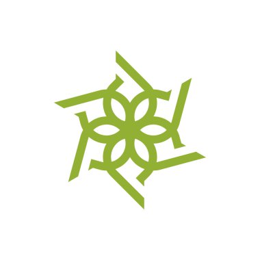 Doğa yaprağı logosu, çevre logosu, ekoloji logosu şablonu tasarımları