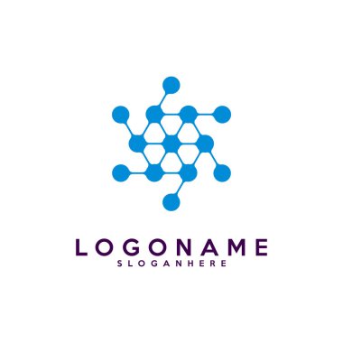 S harfi logoti, teknoloji ve dijital soyut nokta bağlantı vektör logosu