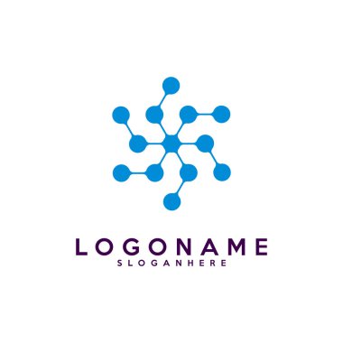 S harfi logoti, teknoloji ve dijital soyut nokta bağlantı vektör logosu